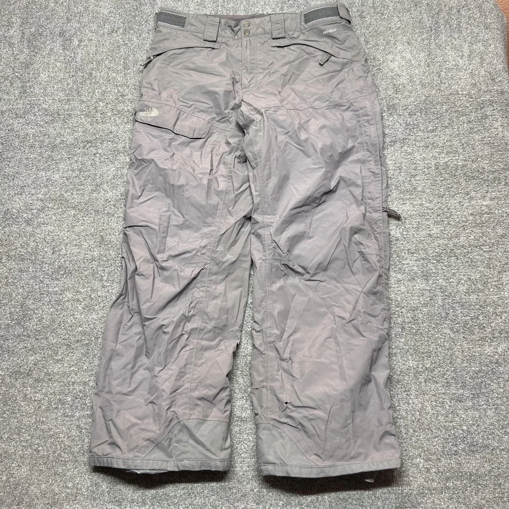 The North Face HyVent Snow Pants Mens Large Gray Waterproof Ski 36x30